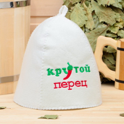 Шапка для бани Крутой перец
