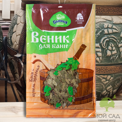 Веник березовый с мятой (Банная линия)