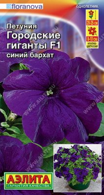 Петуния Городские гиганты синий бархат