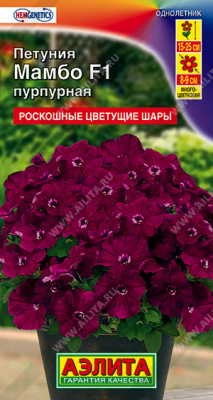Петуния Мамбо F1 пурпурная