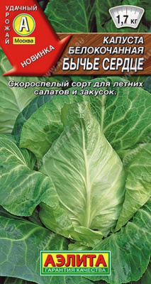 Капуста белокочанная Бычье сердце