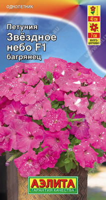 Петуния Звездное небо багрянец