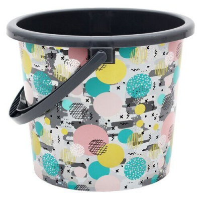 Ведро платмассовое Круглая геометрия