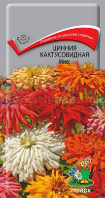 Цинния кактусовидная Микс