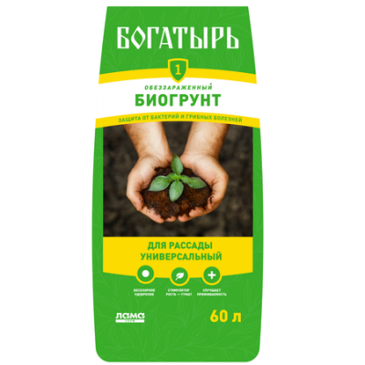 Биогрунт Богатырь для рассады