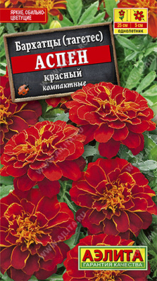 Бархатцы Аспен красный