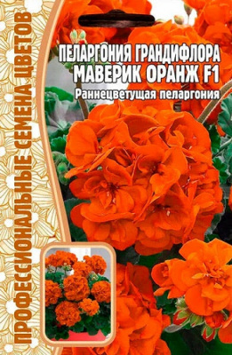 Пеларгония Маверик Оранж F1 3шт (Ред.семена)