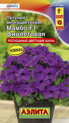 Петуния Мамбо фиолетовая многоцветковая