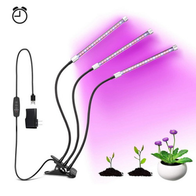 Фитосветильник светодиодный LED на прищепке 12W