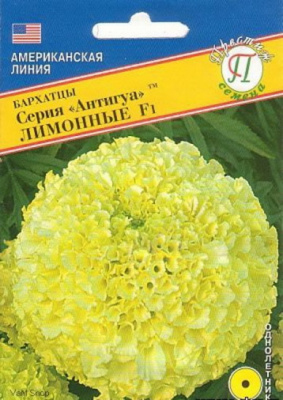 Бархатцы Антигуа Лимонные