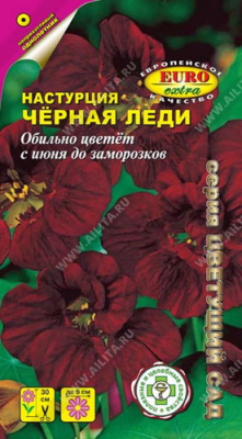 Настурция Черная леди